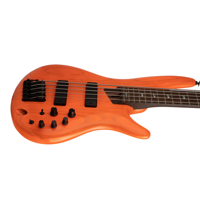 Ibanez SR Prestige SR4605 5-String Bass Guitar - Orange Solar Flare Low Gloss