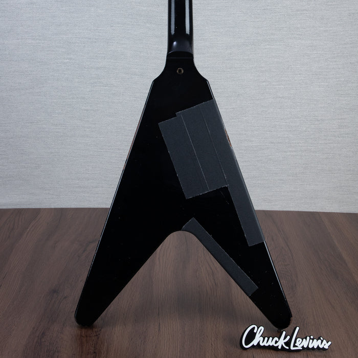 Gibson Custom Shop Kirk Hammet 1979 Flying V Electric Guitar - Ebony - #KH046