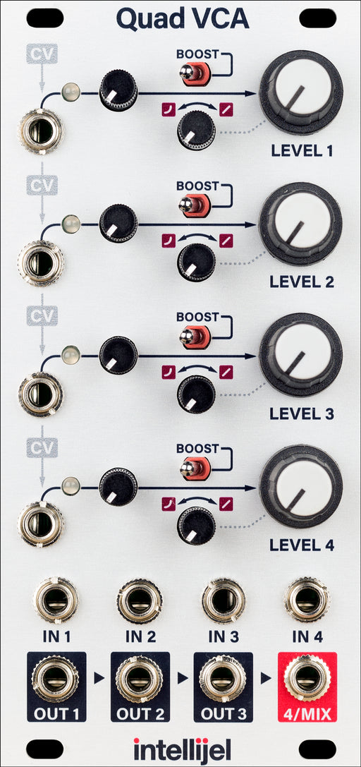 Intellijel Quad VCA & Cascade Mixer