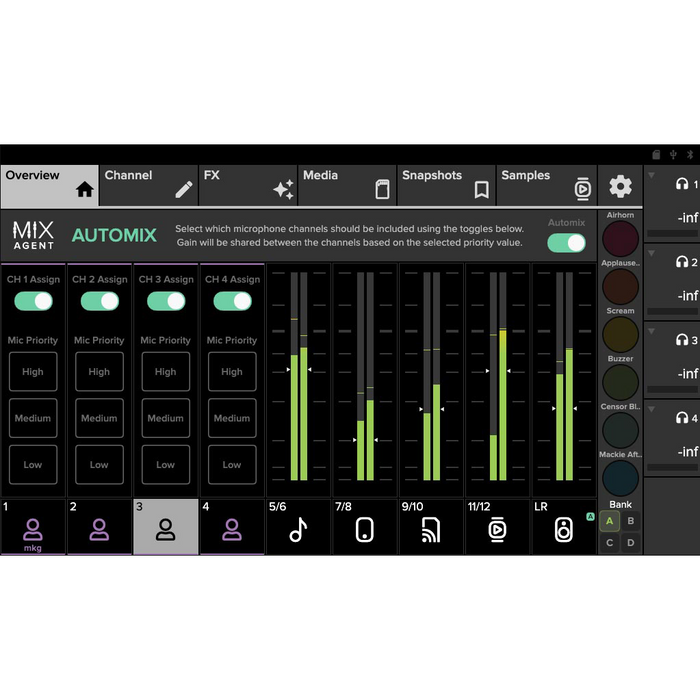 Mackie DLZ Creator XS Adaptive Digital Streaming Mixer