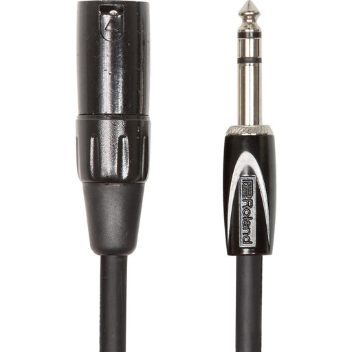 Roland RCC-10-TRXM 10-Foot Interconnect Cable 1/4-Inch TRS-XLR Male - Black Series - Preorder