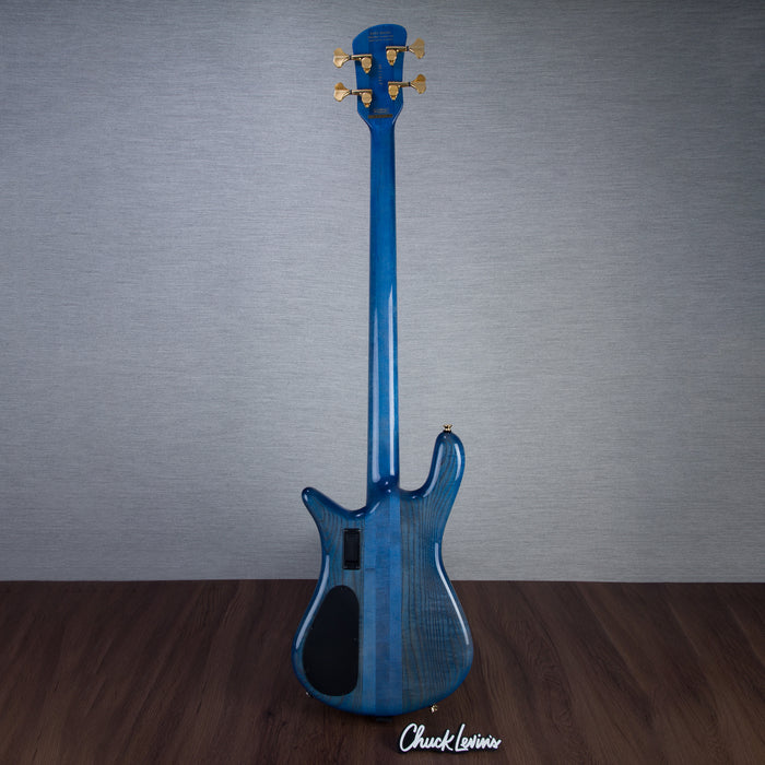 Spector Euro4 LT Bass Guitar - Exotic Poplar Burl Blue Fade - CHUCKSCLUSIVE - #]C121SN 21047