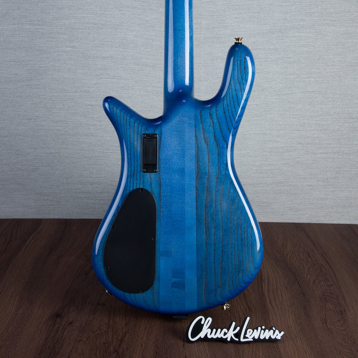 Spector Euro4 LT Bass Guitar - Exotic Poplar Burl Blue Fade - CHUCKSCLUSIVE - #]C121SN 21127