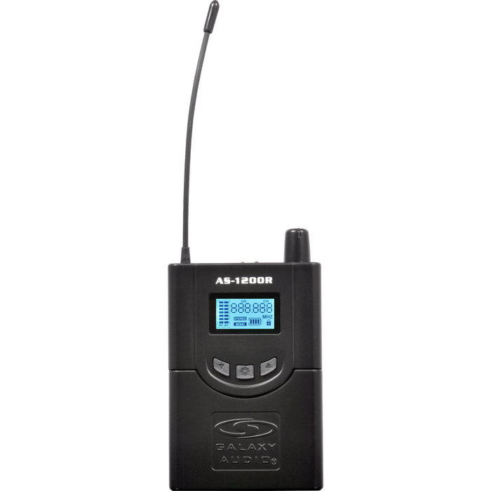 Galaxy Audio AS-1200 210-Channel Stereo Wireless Personal In-Ear Monitor System - Freq Band N