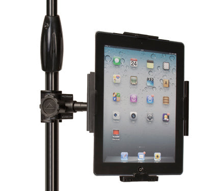 Ultimate Support HYP-100B 5-in-1 Professional iPad Stand With Included Mic Stand Pole Clamp, Table Clamp, and Gooseneck Extension