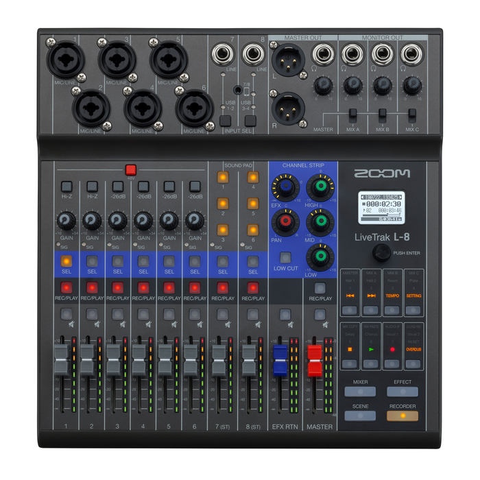 Zoom LiveTrak L-8 Mixer - New