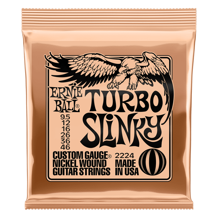 Ernie Ball Turbo Slinky Nickel Wound Electric Guitar Strings .09.5-.046