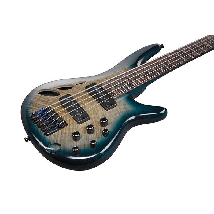 Ibanez SR Bass Workshop 5-String Electric Bass Guitar - Cosmic Blue Low Gloss