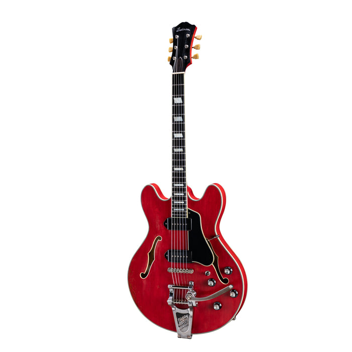 Eastman T64/V Semi-Hollow Electric Guitar - Red - New