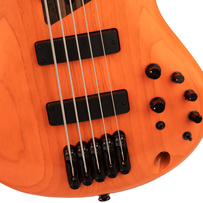 Ibanez SR Prestige SR4605 5-String Bass Guitar - Orange Solar Flare Low Gloss