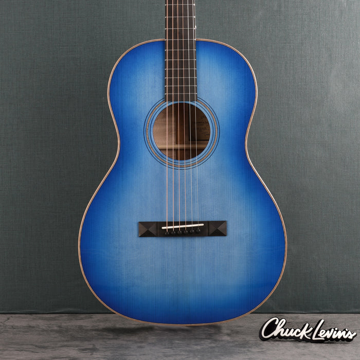 Bedell Seed to Song Parlor Acoustic Guitar - Quilt Maple and Adirondack Spruce - Sapphire - CHUCKSCLUSIVE - #922005 - Display Model