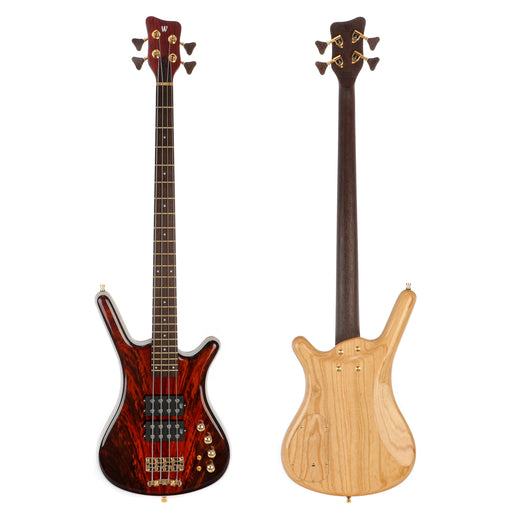 Warwick Custom Shop Corvette $$ Double Buck 4-String Electric Bass - Natural Transparent High Polish - New