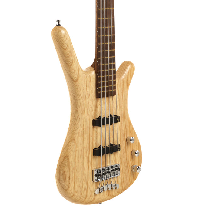 Warwick Teambuilt Pro Series Corvette Ash 5-String Electric Bass Guitar - Natural Transparent Satin - New