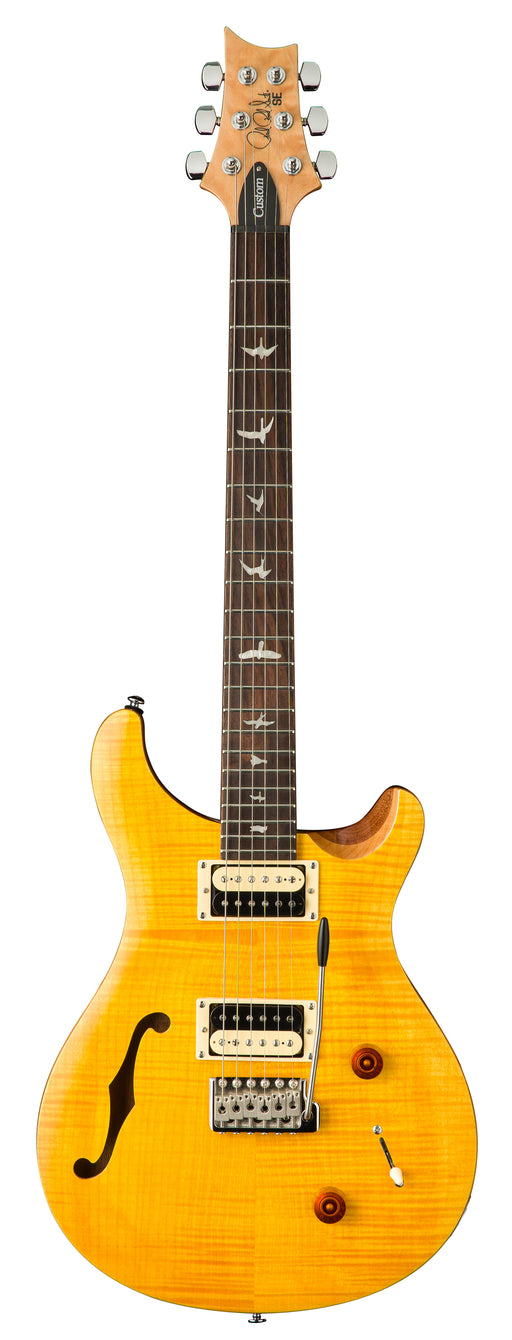 PRS 2021 SE Custom 22 Semi-Hollow Electric Guitar - Santana Yellow - New