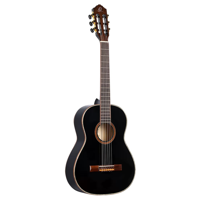 Ortega Family Series R221 3/4 Size Nylon Acoustic Guitar - Black - New