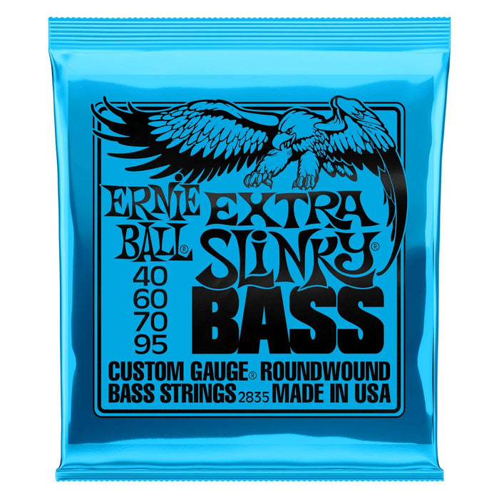 Ernie Ball 2835 Extra Slinky Nickel Wound Electric Bass Guitar Strings - .040-.095