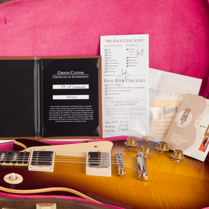 Gibson Custom Shop 1959 Les Paul Standard Reissue - Royal Tea Burst Gloss Finish - CHUCKSCLUSIVE - #92402 - Mint, Open Box