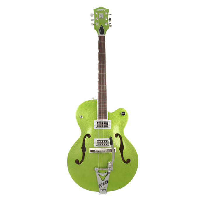 Gretsch G6120T-HR Brian Setzer Signature Hot Rod Hollow Body With Bigsby - Extreme Coolant Green Sparkle - New