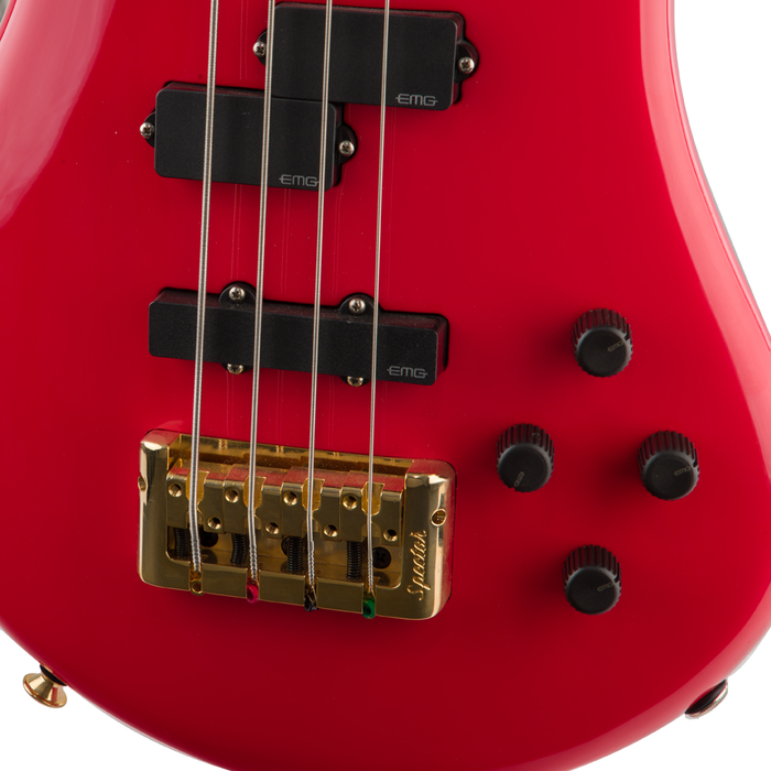 Spector Euro4 Classic Bass Guitar - Solid Red - #21NB16614