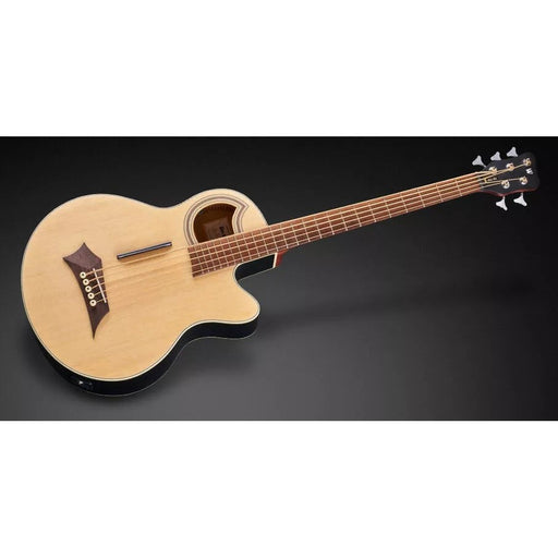 Warwick RockBass Alien Standard 5-String Acoustic Electric Bass Guitar - Natural Transparent Satin