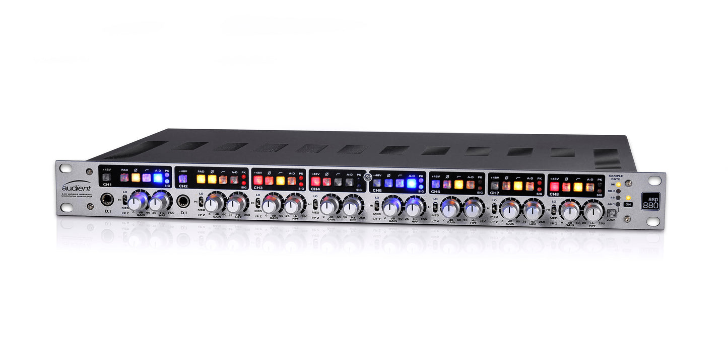 Audient ASP880 Class-A Microphone Preamplifier & ADC