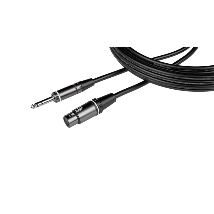 Gator GCWCXLR05FTRS Composer Series 5-Foot Xlr F to Trs Cable