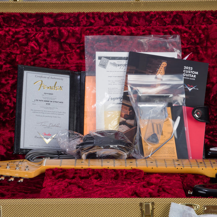 Fender Custom Shop Limited Edition 70th Anniversary 1954 Stratocaster NOS Guitar - Wide-Fade 2-Color Sunburst - #XN4155