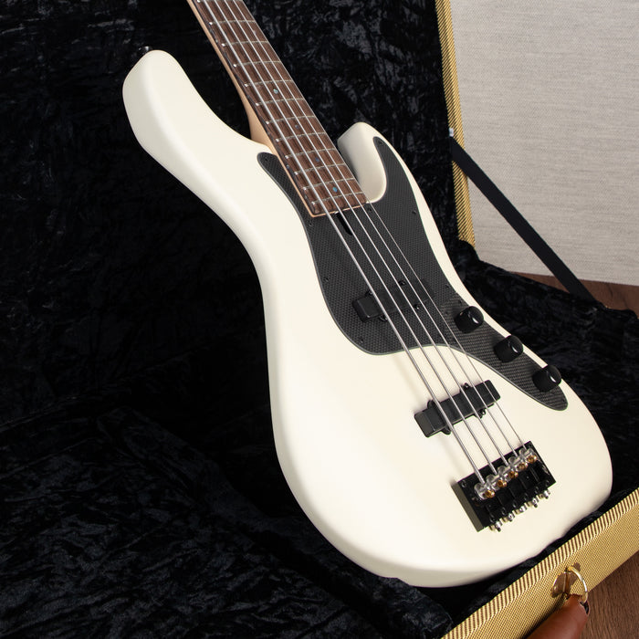 Brubaker USA JXB-5 Standard 5-String Electric Bass Guitar - White