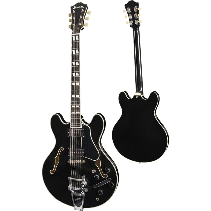 Eastman T486B Semi-Hollow Body Electric Guitar - Black