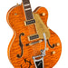 Gretsch Chet Atkins Limited Edition G6120TGQM Signature Hollowbody Electric Guitar - Roundup Orange Satin