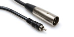 Hosa XRM110 Unbalanced Interconnect RCA to XLR3M 10 ft