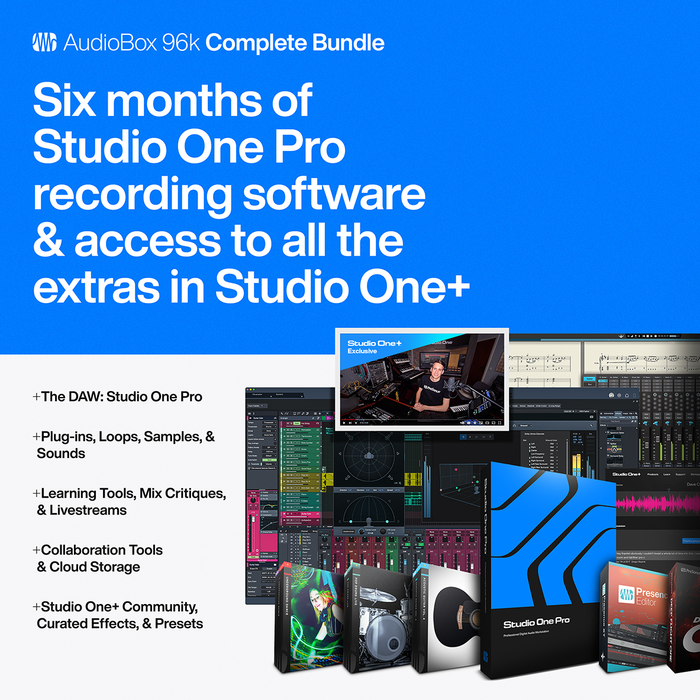 PreSonus Audiobox USB 96 Complete Bundle