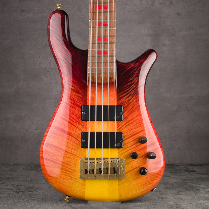 Spector USA Custom NS5 5-String Bass Guitar - Fire Fade Gloss CHUCKSCLUSIVE - #486