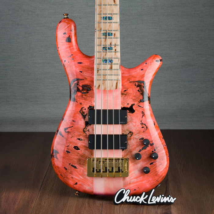 Spector USA Custom NS5 5-String Bass Guitar - Pinkish Hue - CHUCKSCLUSIVE - #660