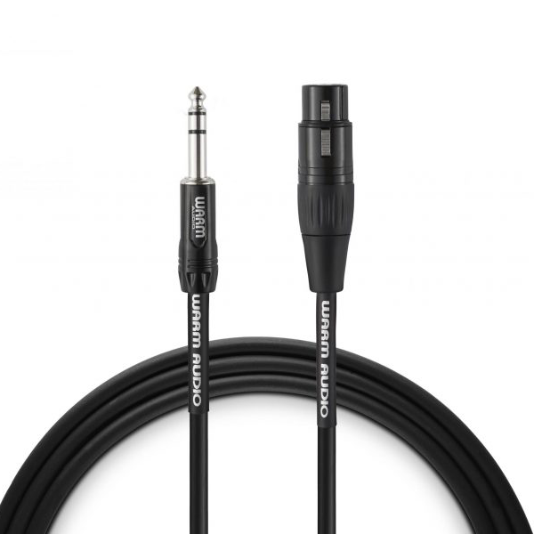 Warm Audio Pro Silver XLR Female to TRS Male Cable - 3-foot