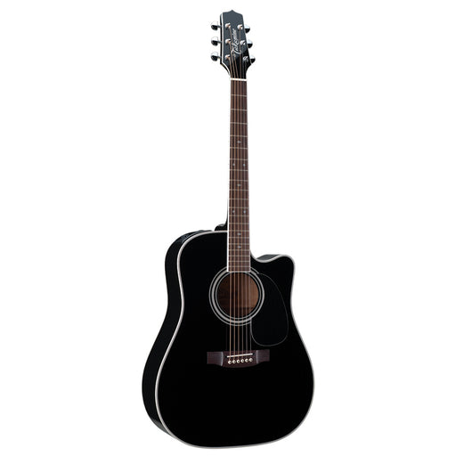 Takamine EF341SC Dreadnought Cutaway Acoustic Electric Guitar - Black