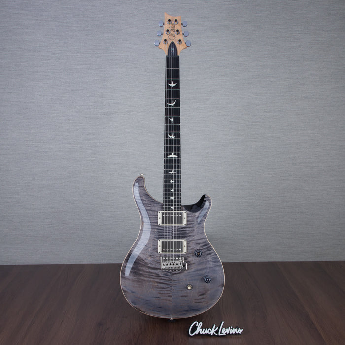 PRS CE24 Flame Maple Electric Guitar, Ebony Fingerboard - Elephant Grey - CHUCKSCLUSIVE - #230361852