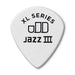 Dunlop Tortex Jazz III XL Guitar Picks - 1.50mm - White (12-Pack)