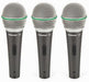 Samson Q6 (3-PACK) Handheld Dynamic Microphone