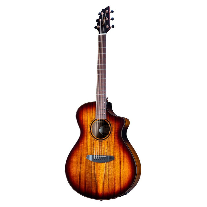 Breedlove ECO Pursuit Exotic S Concert CE Acoustic Guitar - Edgeburst, Koa - New