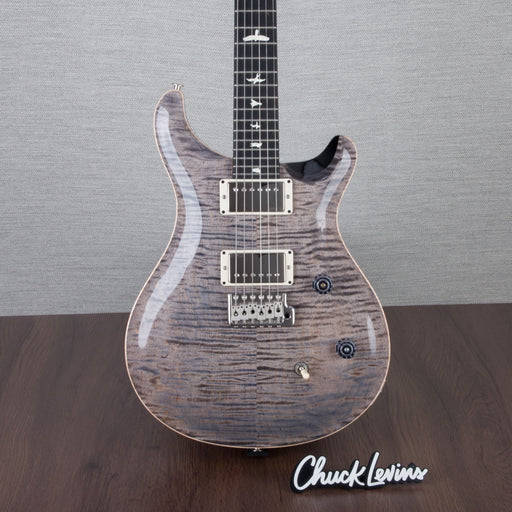 PRS CE24 Flame Maple Electric Guitar, Ebony Fingerboard - Elephant Grey - CHUCKSCLUSIVE - #230365601