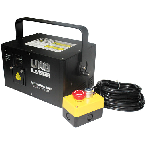 UNO Laser BERMUDA RGB ILDA TTL 1W Full Color Animation Laser - Black