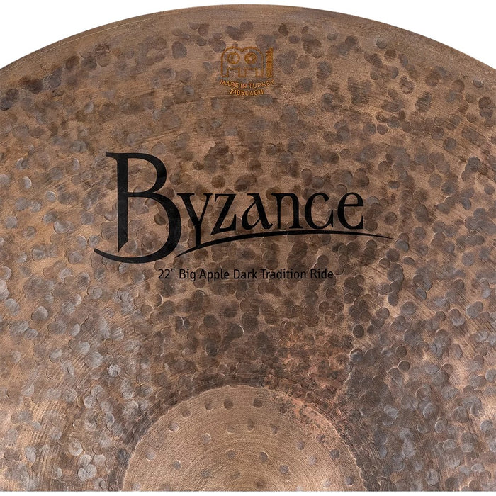 Meinl 22-Inch Byzance Big Apple Dark Traditional Ride Cymbal - Dark