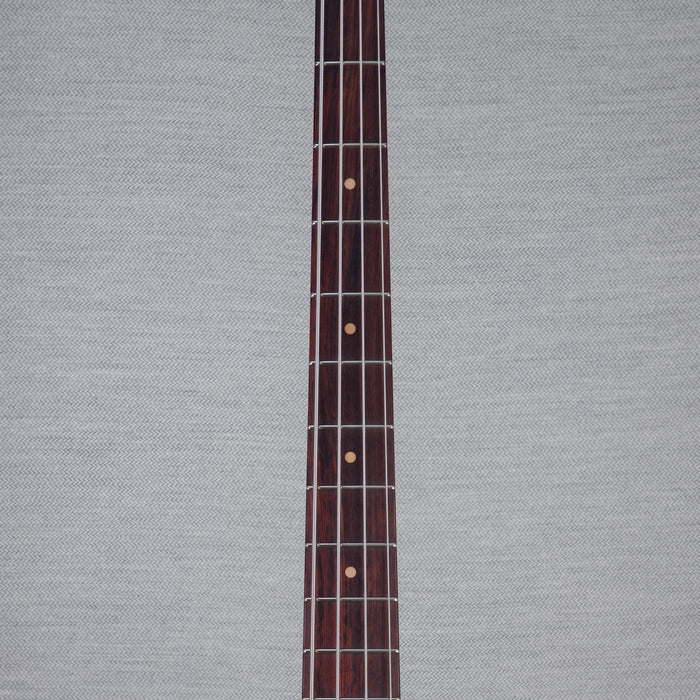 Fender Custom Shop 1963 Jazz Bass Journeyman Relic Electric Bass - Aged Fiesta Red - #CZ573105