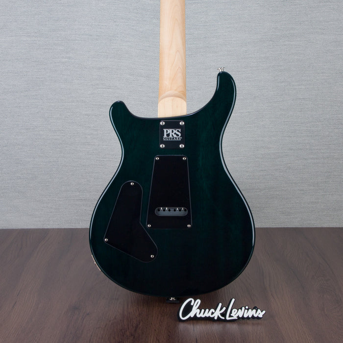 PRS CE24 Flame Maple Electric Guitar, Ebony Fingerboard - Turquoise - CHUCKSCLUSIVE - #230365600