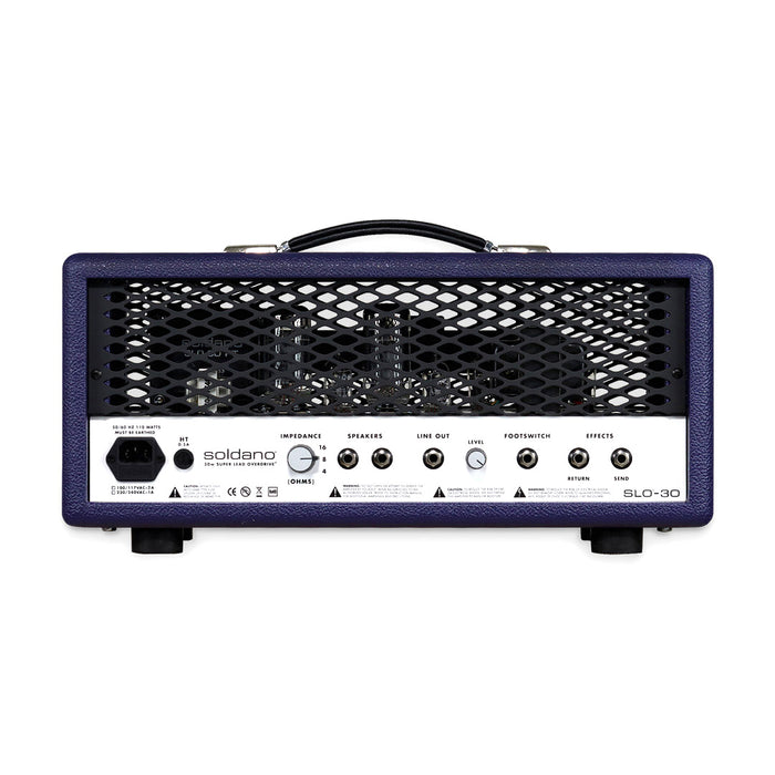 Soldano SLO-30 Custom 30W Tube Amplifier Head - Custom Purple Tolex - New