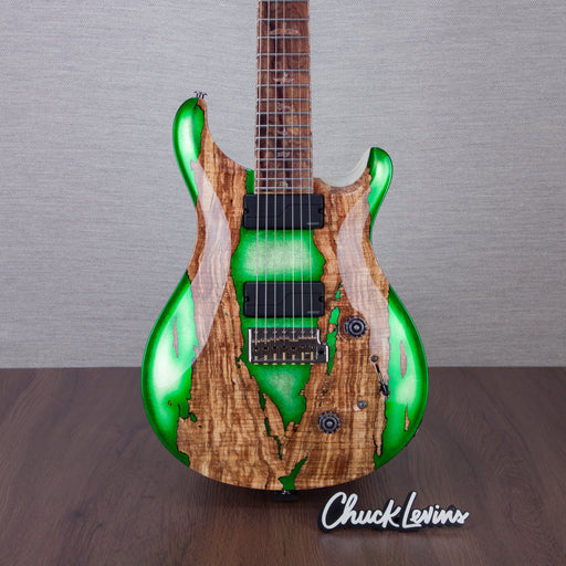 PRS Private Stock Custom 24 7-String Electric Guitar - Key Lime Glow - #240384835