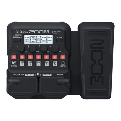 Zoom G1x Four Multi-Effects Guitar Pedal with Expression