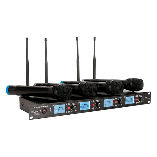 ADJ WM-419 4-Channel Handheld Wireless Microphone System