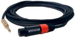 Whirlwind STF06 XLR F To 1/4" TRS Cable 6'